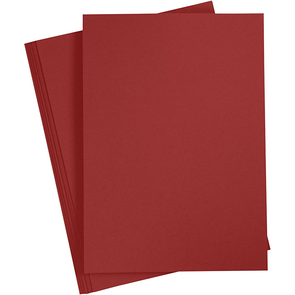 Creativ company colored cardboard, A4, sheet 210x297 mm, 180 g, dark red, 20 sheets 1 box
