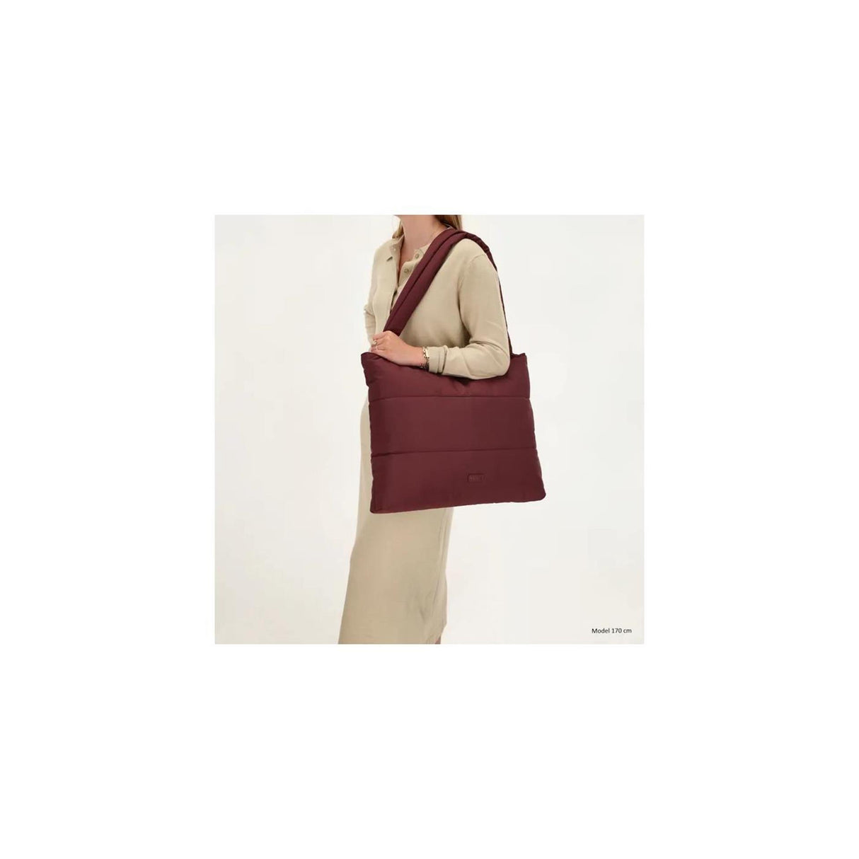 Beagles calvia shopper 40x55cm bordeaux