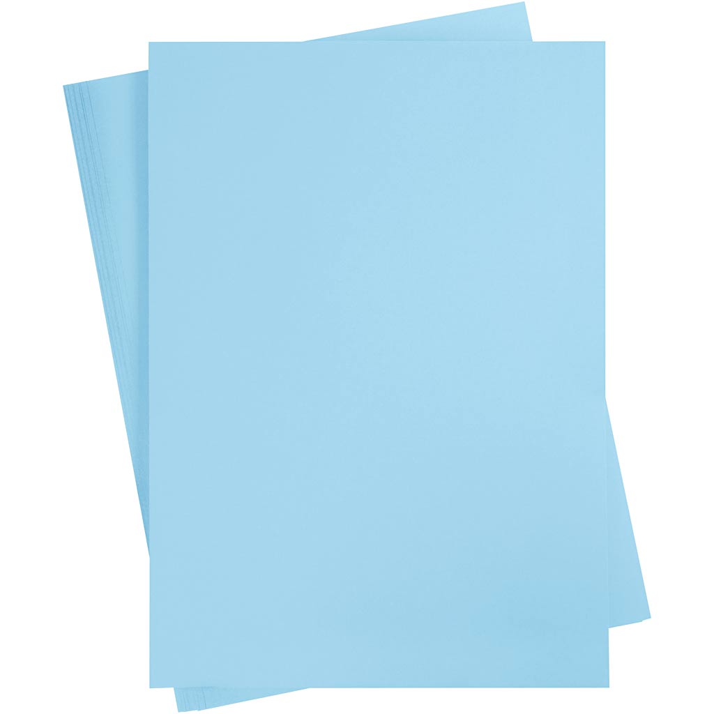 Creativ company colored cardboard, A2, sheet 420x594 mm, 180 g, light blue, 100 sheets 1 box