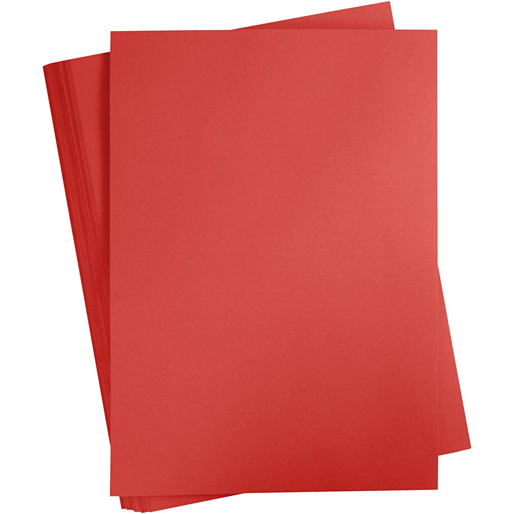 Creativ company colored cardboard, A2, sheet 420x594 mm, 180 g, red, 100 sheets 1 box