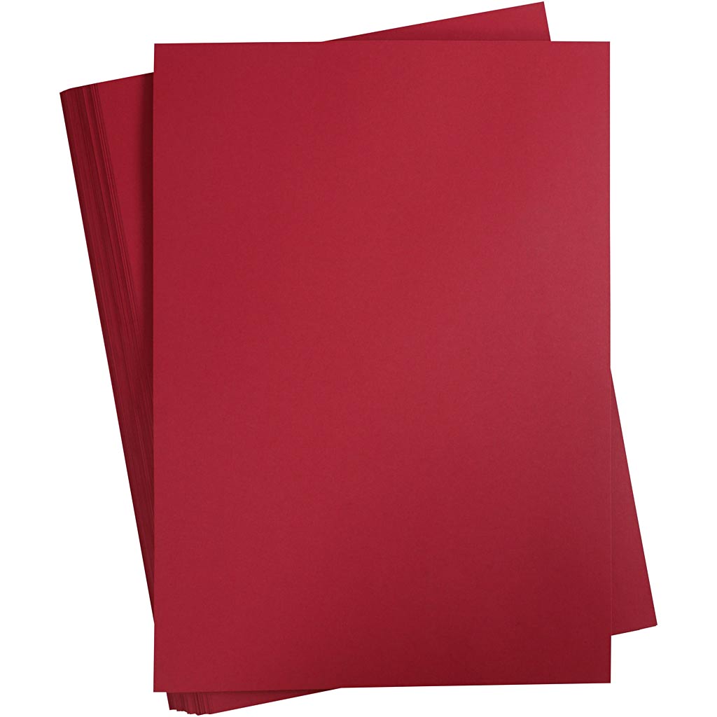 Creativ company colored cardboard, A2, sheet 420x594 mm, 180 g, Christmas red, 100 sheets 1 box