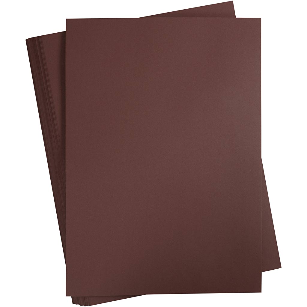 Creativ company colored cardboard, A2, sheet 420x594 mm, 180 g, dark brown, 100 sheets 1 box