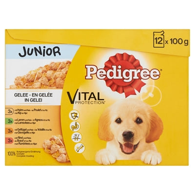 Pedigree Multipack meal pouches junior in jelly