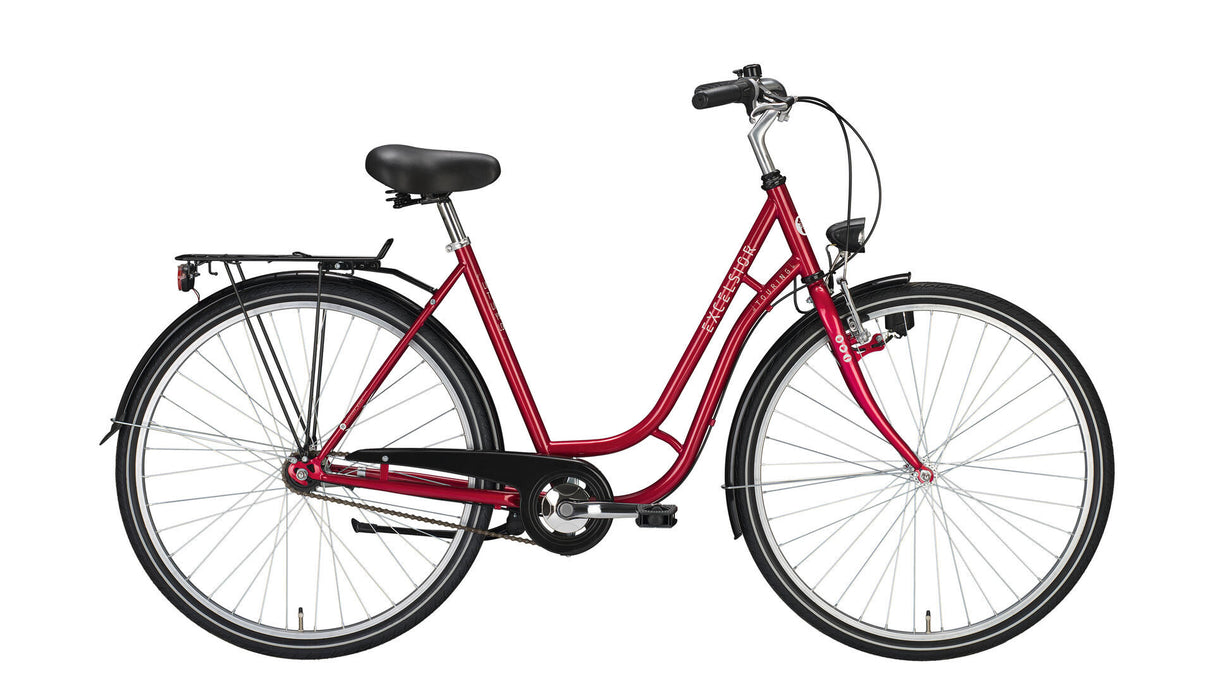 Excelsior stadsfiets touring mod. 24 bike touring 28 53 tour 3sp red met.