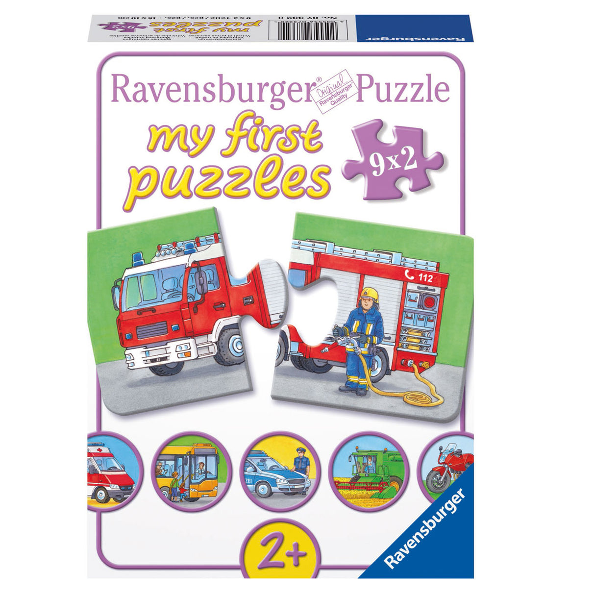 Ravensburger - Special Vehicles puzzle 9x2 pcs.
