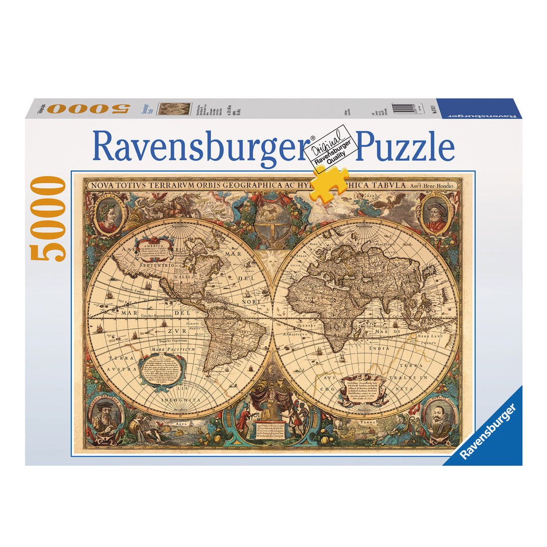 Антична карта на света Ravensburger, 5000 бр.