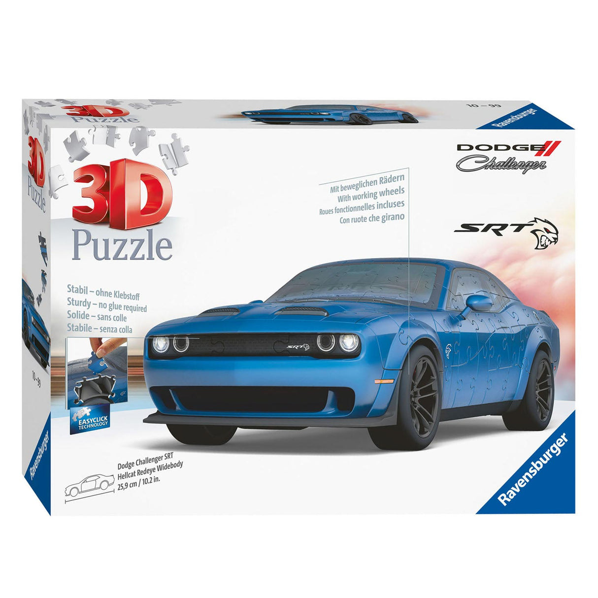 Ravensburger 3d puzzle Dodge Challenger Hellcat Redeye