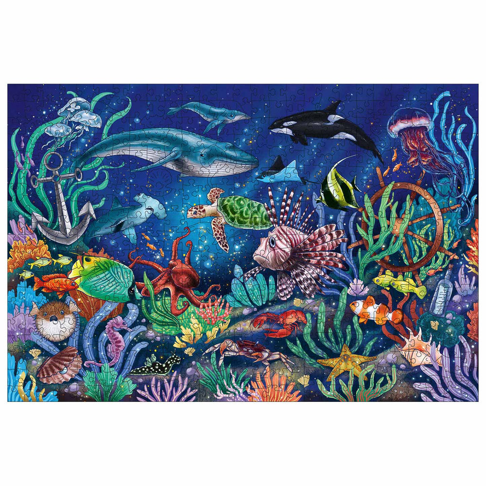 Ravensburger träpussel under havet, 500st.