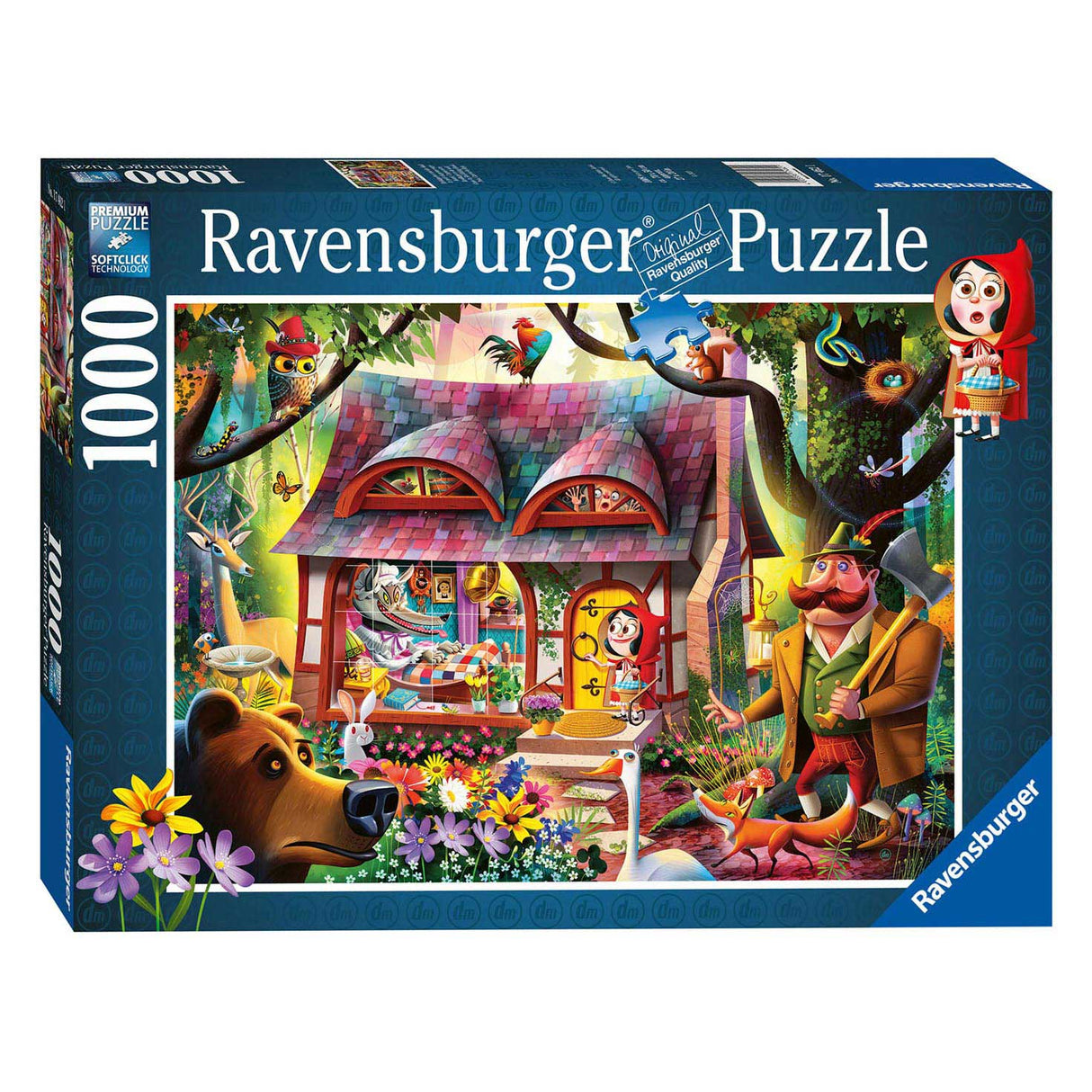 Ravensburger Puzzle Little Red Riding Hood et De Wolf, 1000st.