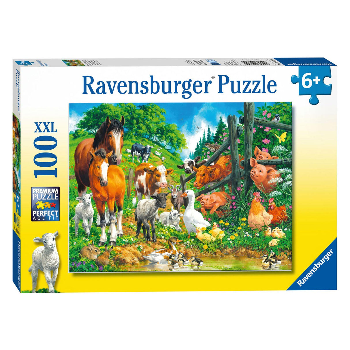 Ravensburger - Puzzle Animal spotkanie 100st. Xxl
