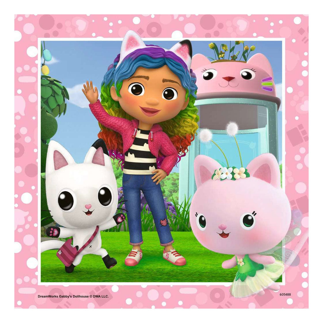 RAVENSBURGER - Gabbys Dollhouse Laying Puzzle 3x49st.
