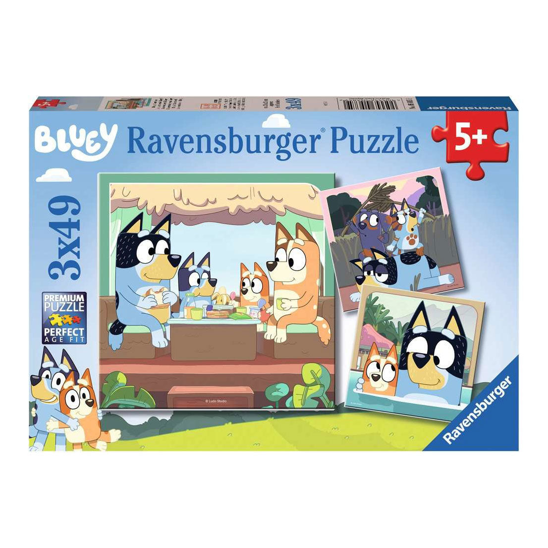 Ravensburger - Eachtraí Freagra Bluey Leg 3x49st.