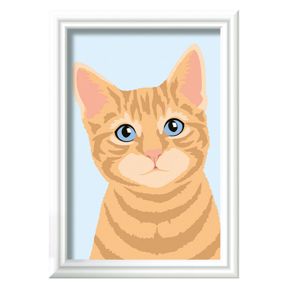 Ravvensburger Creart Painting at Number - Oranje Tabby