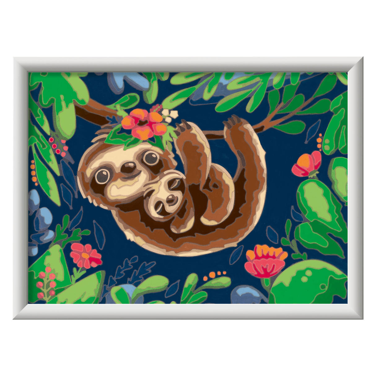 Pintura de Creart Ravensburger no número - preguiças fofas