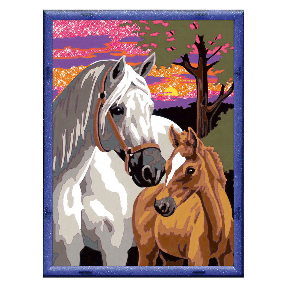 Ravensburger Creart Painting at Number - Sunset Horses