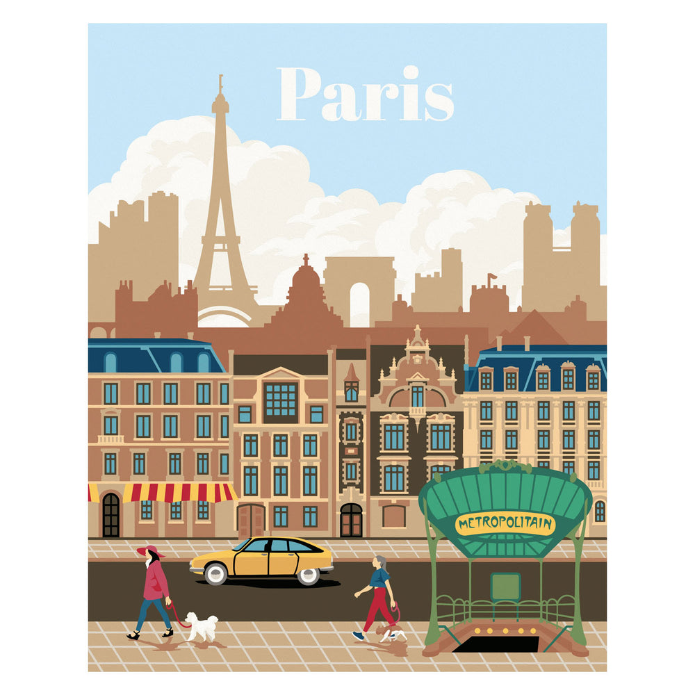 Ravensburger Creart Painting per numero - Parigi colorata