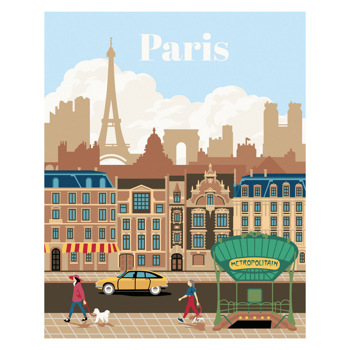 Ravensburger Creart Painting per numero - Parigi colorata