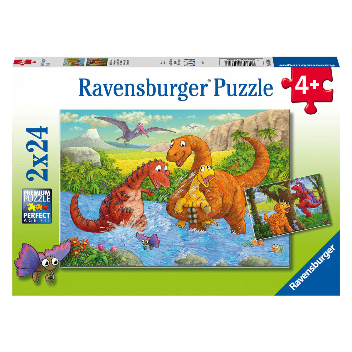 Ravensburger Jigsaw Puzzle tocando dinos, 2x24st.