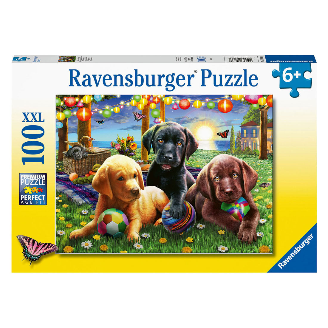 Ravensburger Jigsaw Puzzle xxl Hunde Picknick, 100..