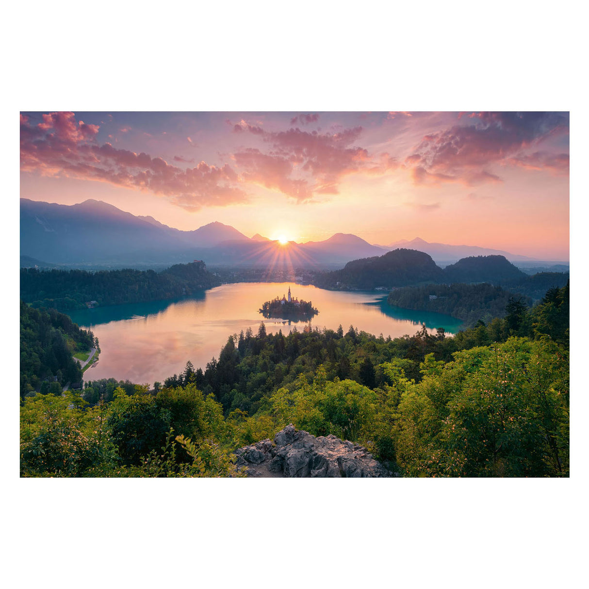 Пъзел Ravensburger Lake Bled Словения, 3000 бр.