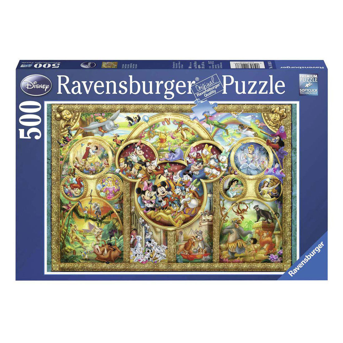 Ravensburger sestavljanka Disney družina, 500 kos.