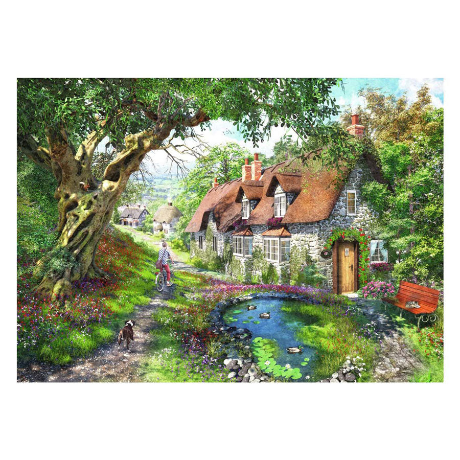 Ravensburger jigsaw puzzle flower hill lane, 1000 pcs.