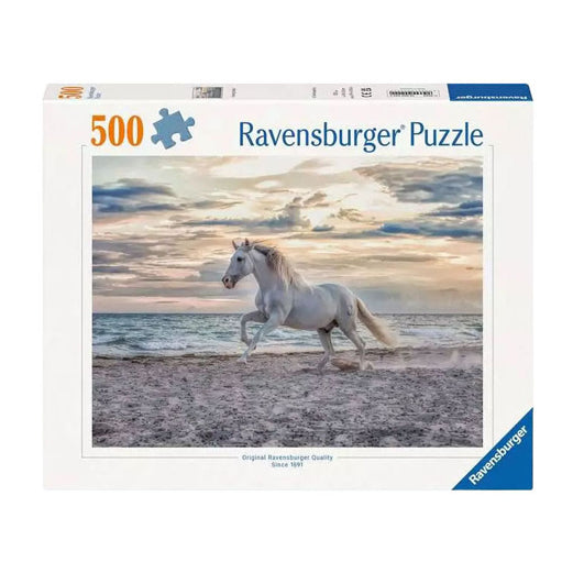 Ravensburger palapelihevonen rannalla, 500 kpl.