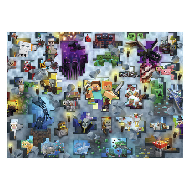 Ravensburger jigsaw puzzle minecraft gangs, 1000st.