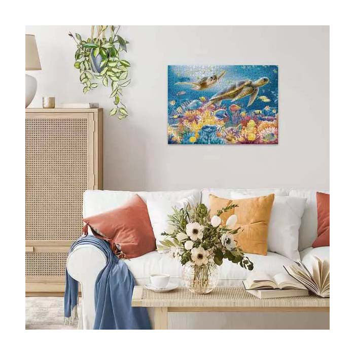 Ravensburger jigsaw puzzle blue underwater world, 1000 pcs.