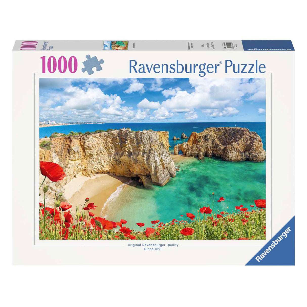 Papoilas quebra-cabeça Ravensburger no Algarve Portugal, 1000 unid.