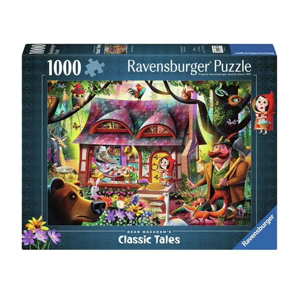 Ravensburger jigsaw puzzle Little Red Riding Hood and the Wolf, 1000 pieces.