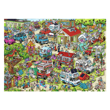 Ravensburger Puzzle Ferienresort 1: Der Campingplatz, 1000 Teile.