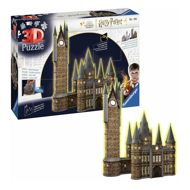 RAVENSBURGER 3D puzzle Hogwarts Astronomy Tower (Night Edition), 540st.