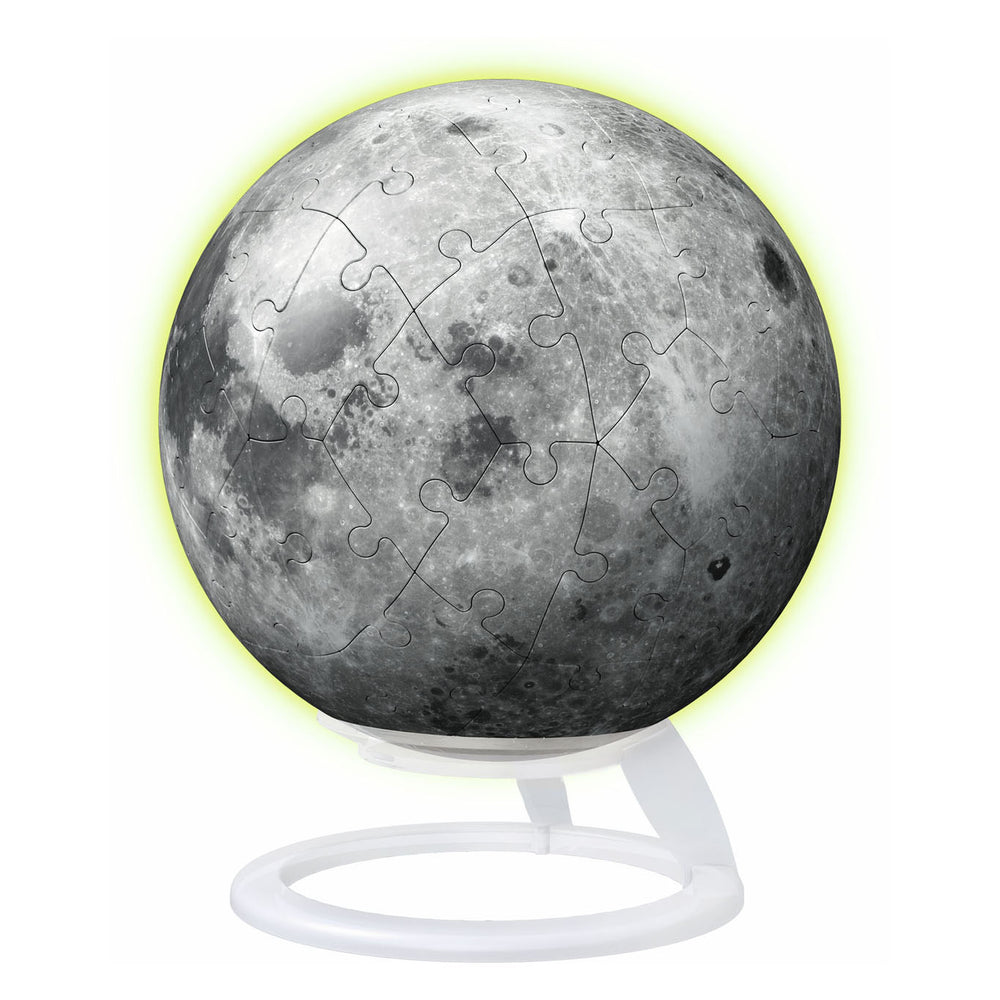Ravensburger 3d puzzle ball moon glow in the dark, 72 pcs.