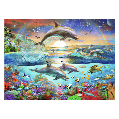 Ravensburger jigsaw puzzle xxl dolphin paradise, 300 pcs.