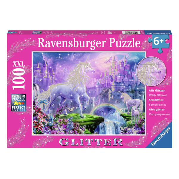 Ravensburger Jigsaw Puzzle XXL Kingdom of the Unicorns, 100 °.