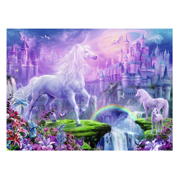 Ravensburger Jigsaw Puzzle XXL Kingdom of the Unicorns, 100 °.