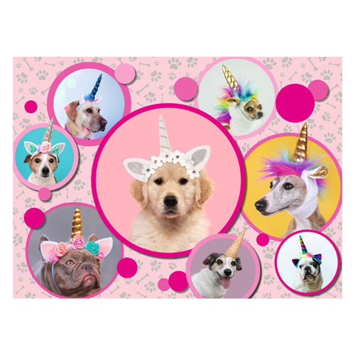 Ravensburger jigsaw puzzle xxl cute unicorn dogs, 300 pcs.