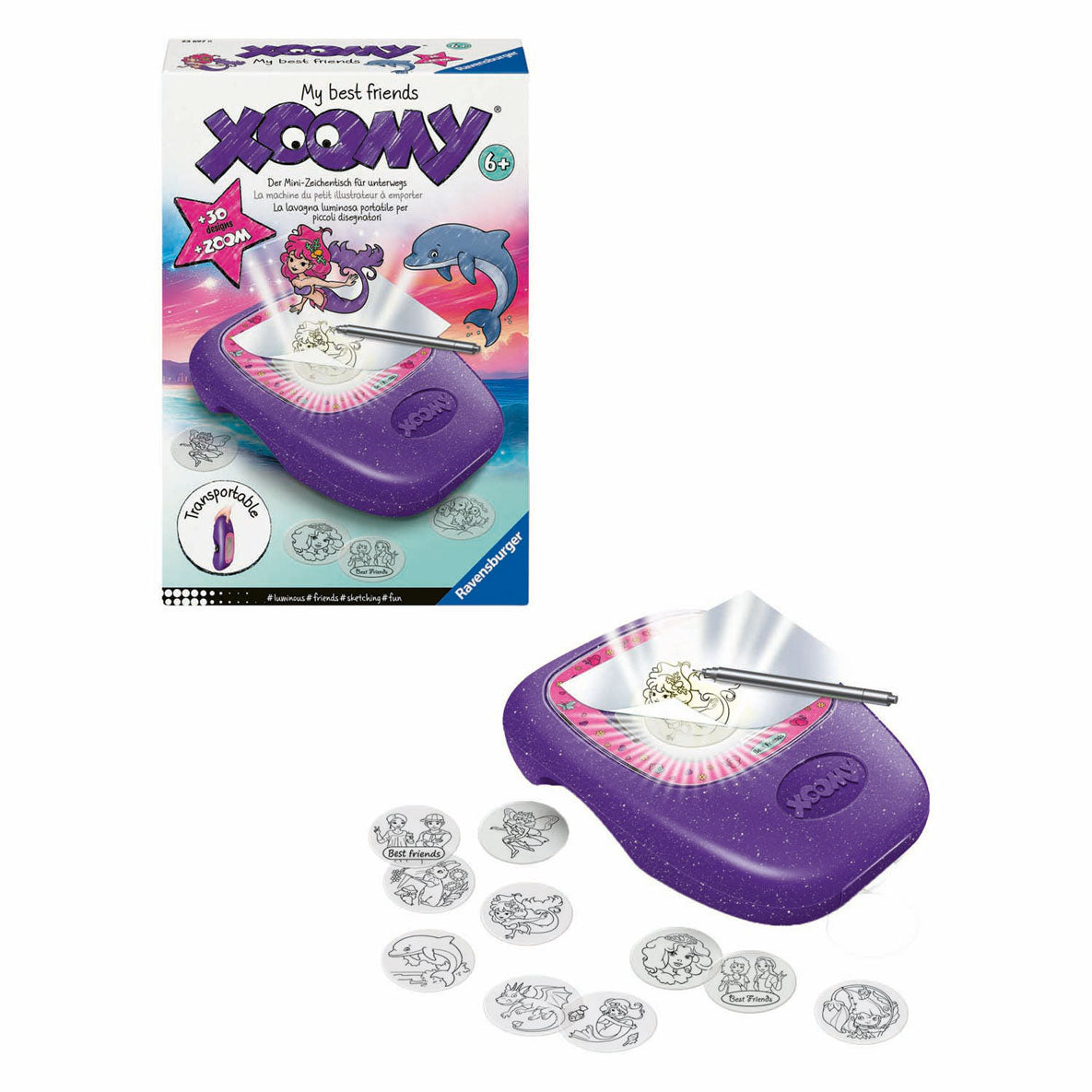 Ravensburger xoomy drawing projector midi compact my best friends