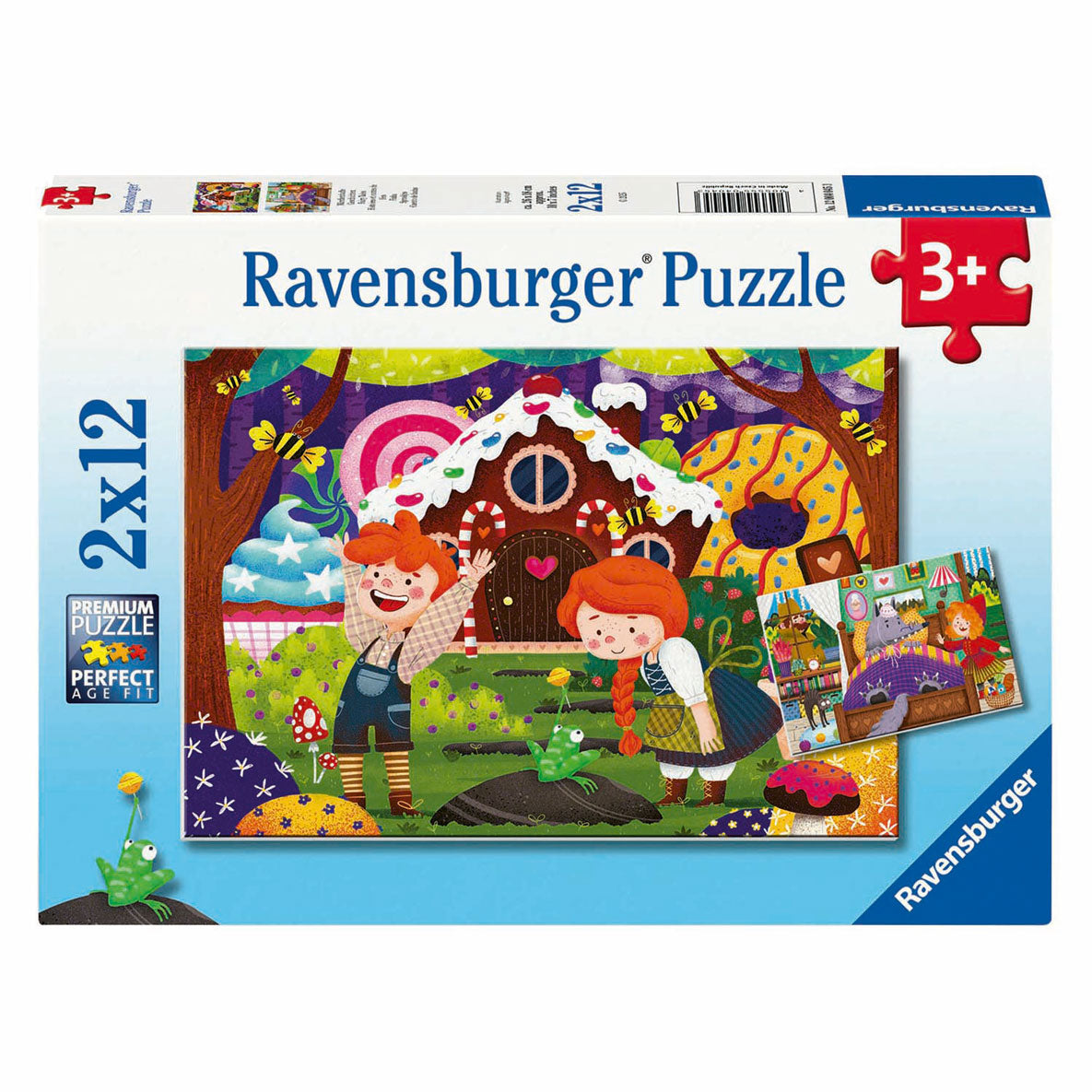 Ravensburger quebra-cabeça contos de fadas 2x12pcs