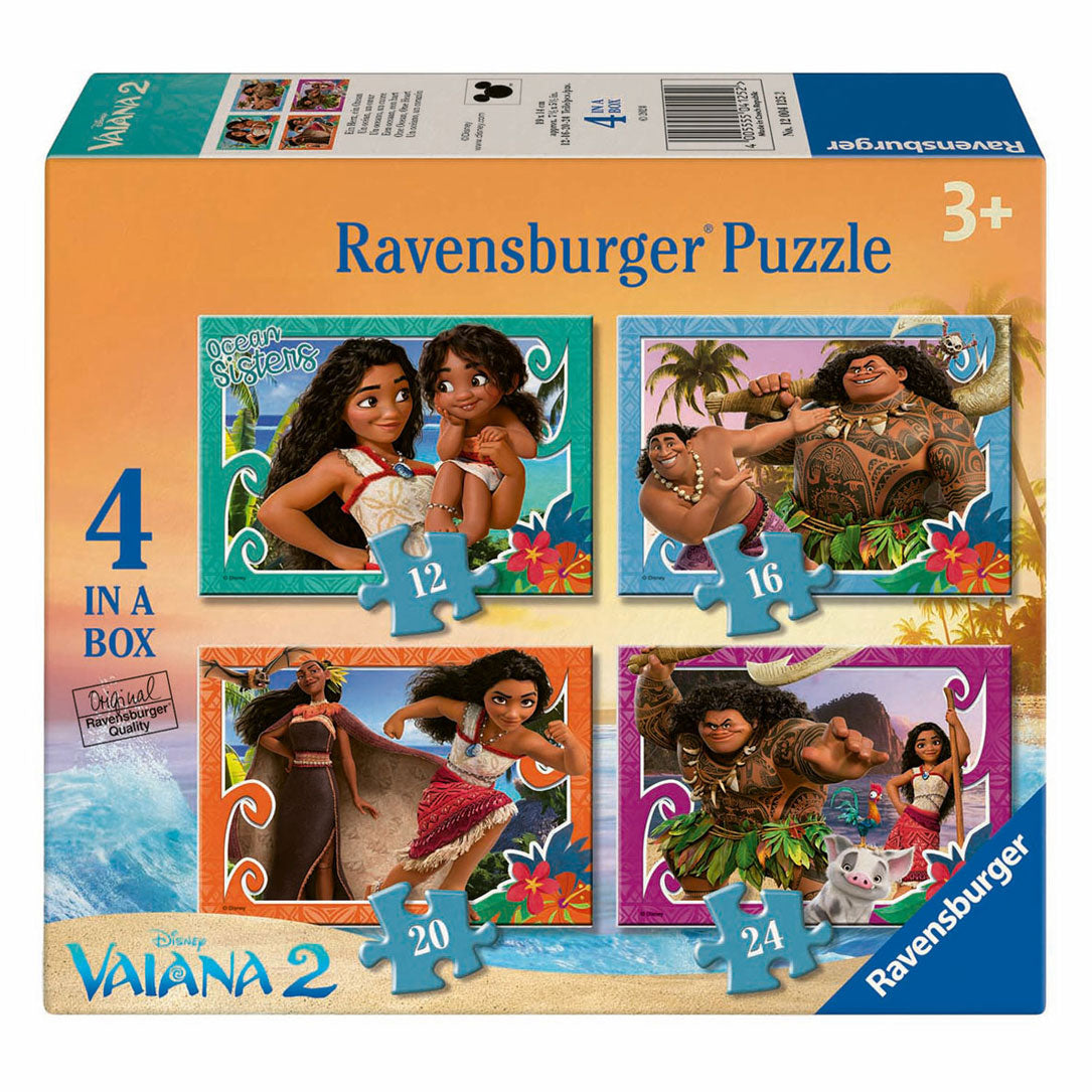 Skládačka Ravensburger 4v1 disney vaiana 2