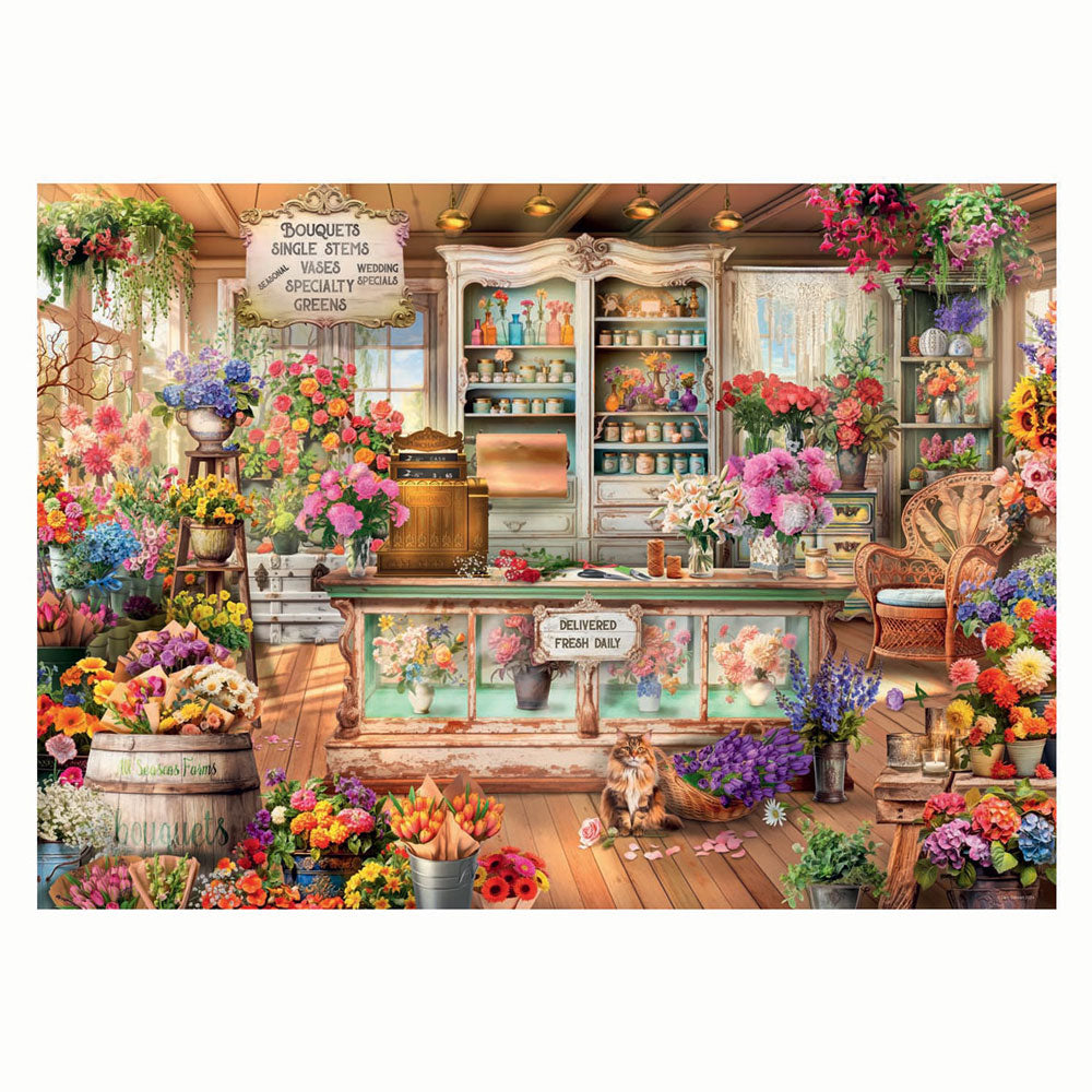 Ravensburger jigsaw puzzle all seasons flowershop, 1000 pcs.