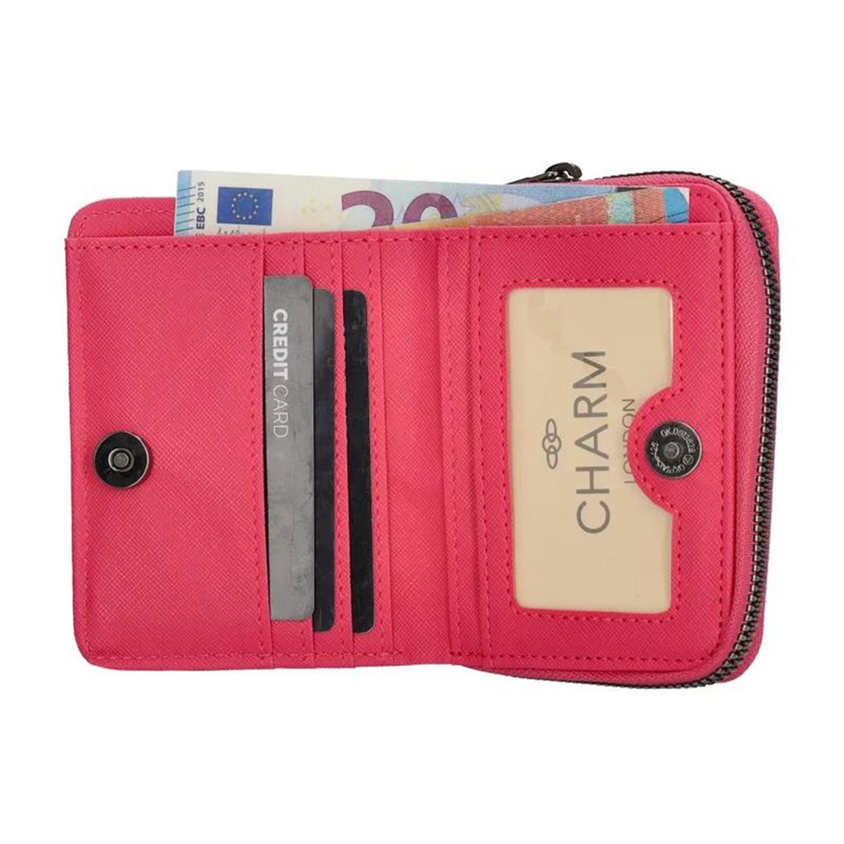 Beagles lizaso portemonnee fuchsia 12x9x3cm