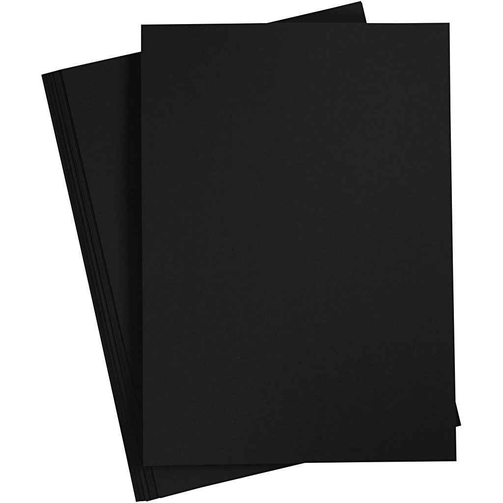 Creativ company cardboard black a4, 210-220g, 10 sheets