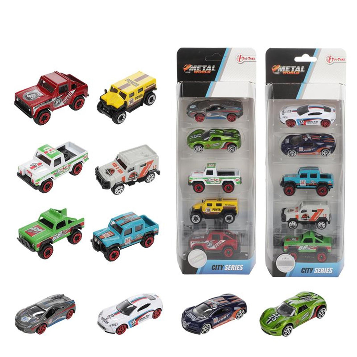 Metal Rally Racing Cars, 5..
