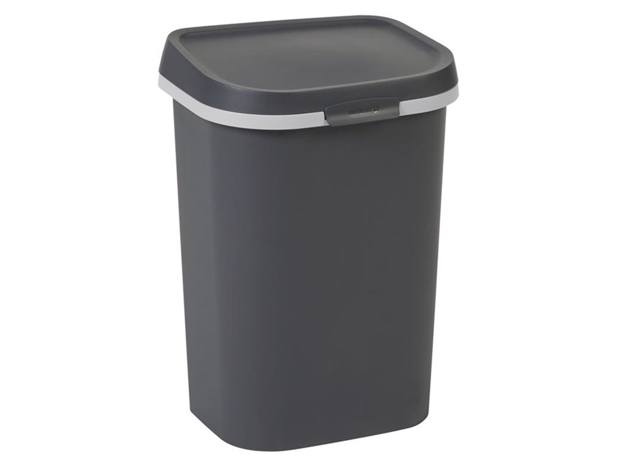 Poubelle plate Curver mistral 25l anthracite