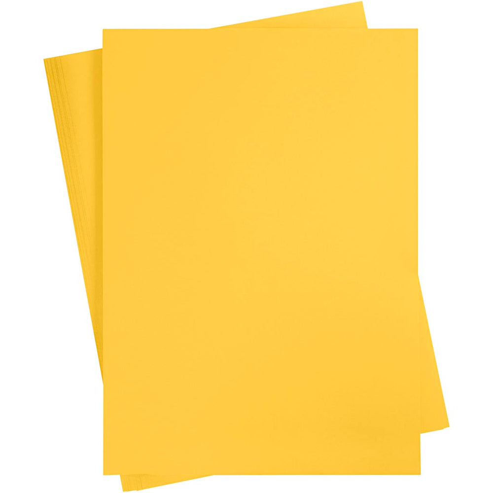 Creativ company colored cardboard, a2, sheet 420x594 mm, 180 gr, sun yellow, 10 sheets 1 box