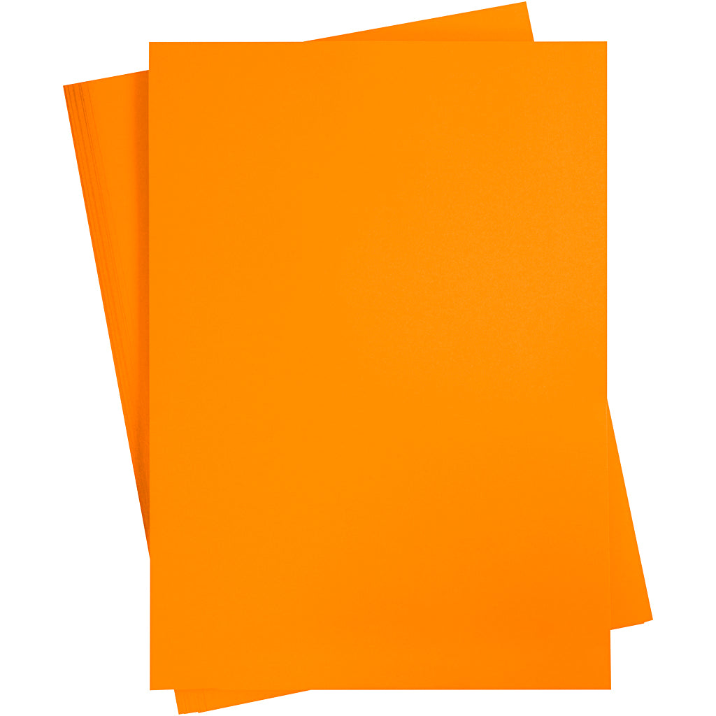 Creativ company colored cardboard, A2, sheet 420x594 mm, 180 g, orange, 10 sheets 1 box