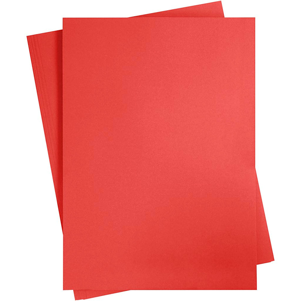 Creativ company colored cardboard, A2, sheet 420x594 mm, 180 g, red, 10 sheets 1 box