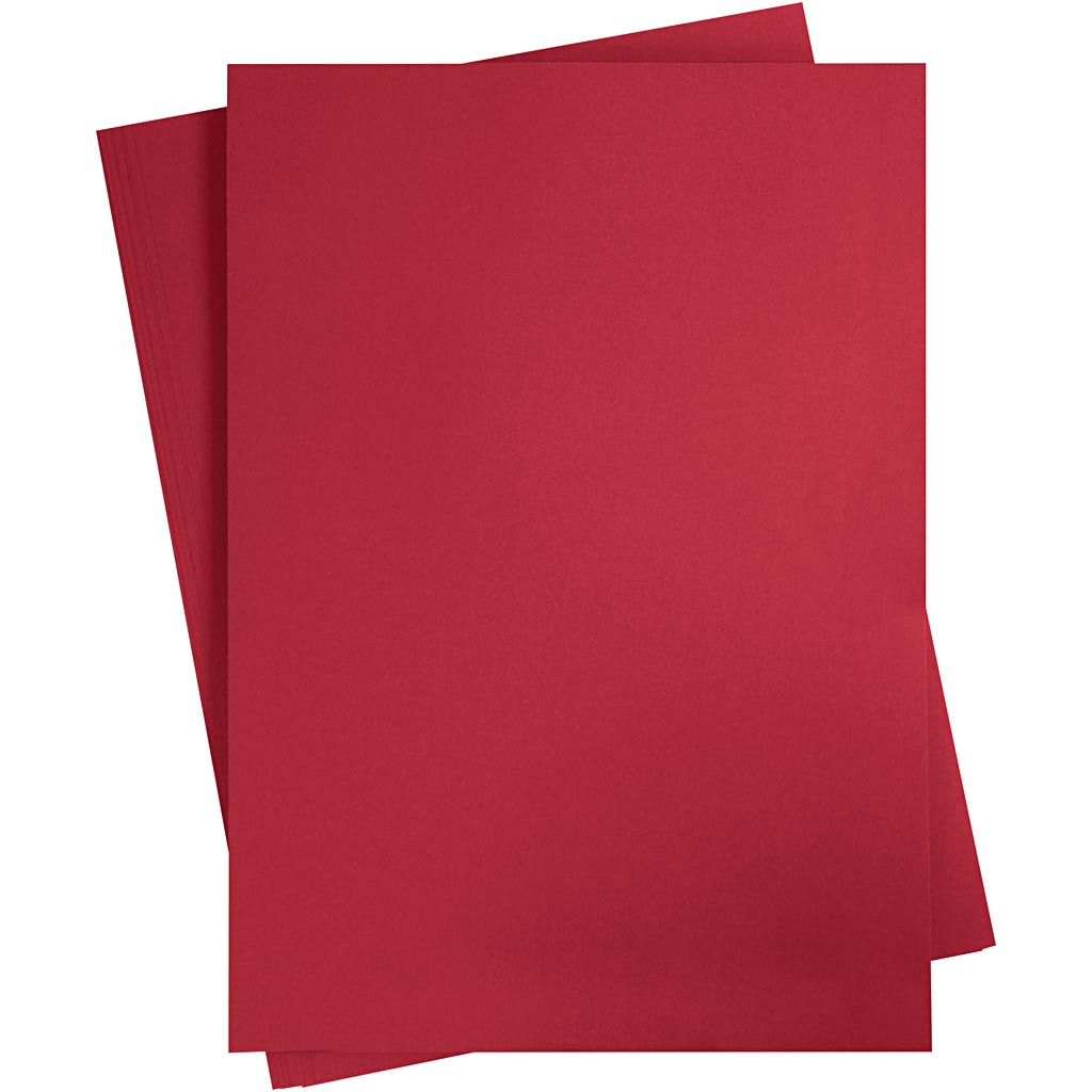 Creativ company colored cardboard, A2, sheet 420x594 mm, 180 g, Christmas red, 10 sheets 1 box